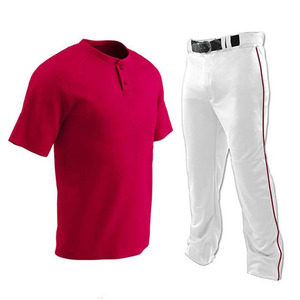 Latest Professional Wholesale Baseball uniforms Design your own Customized High Street Style Breathable Baseball Uniforms Sets - Product Image 2