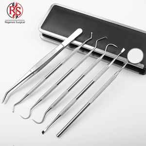 ชุดอุปกรณ์ดูแลช่องปากสำหรับการผ่าตัด พร้อมเข็มทันตกรรมสแตนเลสและกระจกตรวจช่องปาก สำหรับสุขอนามัยในช่องปากและการดูแลสุขภาพฟัน - Product Image 5