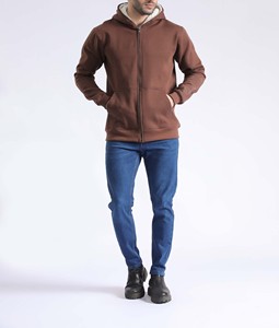 เสื้อฮู้ดดี้ผู้ชายสไตล์สตรีทแวร์ทรงโอเวอร์ไซส์ ผ้าคอตตอน 100% หนัก 400 กรัม พิมพ์ลายพัฟคุณภาพสูง ปักลาย 3 มิติ ขายส่ง - Product Image 2