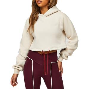 เสื้อฮู้ดผู้หญิงผ้าฟลีซผ้าฝ้ายพิมพ์ลายเสื้อฮิปฮอปสตรีทเทอร์รี่สำหรับฤดูหนาว - Product Image 1