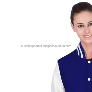 Veste universitaire en coton pour femmes de qualité supérieure doublée matelassée respirante teinte broderie à la mode - Product Image 5