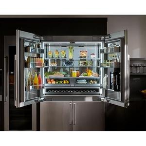 Refrigerador DACOR DRF487500AP de 48 Pulgadas con Puertas Francesas, Acero Inoxidable, Panel SteelCool, Compacto, Eléctrico, Sin Escarcha, Usado - Product Image 3