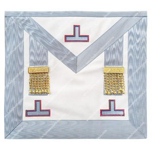 Delantal de maestro de adoración masónica unisex, Rito de emulación de cuero para uso en Iglesia para adultos - Product Image 1