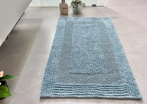 Alfombra de baño absorbente de algodón de lujo, alfombra de baño antideslizante Reversible ultrasuave para suelo, bañera y ducha, lavable a máquina - Product Image 3