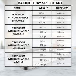 ถาดอบขนมปังคุกกี้บิสกิตโลหะถาดอบสแตนเลสถาดอบที่ให้บริการเตาอบถาดแบนอุปกรณ์สำหรับอบ - Product Image 3