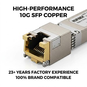 Module émetteur-récepteur SFP en cuivre 1G 2.5G <span class=keywords><strong>10G</strong></span> RJ45 30m 80m 100m compatible GLC-T pour commutateur réseau Ethernet Cat5/6/7 FTTX - Product Image 1