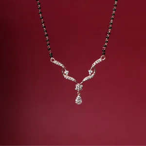 Collier de perles en plaqué or rose avec CZ pour femme, idéal pour le quotidien et la mode - Product Image 2