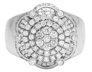 8.00 carats Ice Out diamant taille ronde VVS Moissanite or blanc Hip Hop bague de fiançailles pour hommes en argent sterling 925 - Product Image 5