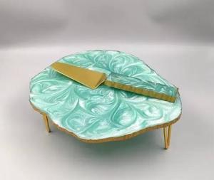 ขาตั้งเค้กเรซิ่นอีพ็อกซี่ |   บูธขนมหวานงานแต่งงานและงานเลี้ยงสุดหรู - Product Image 1