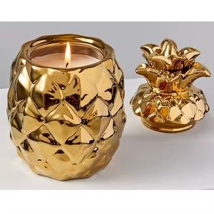 El brillo metálico más exigente atrapa la luz de las velas en un brillo que se siente encanto vintage y futurista elegante tarro de velas - Product Image 3