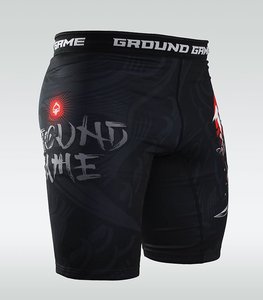 กางเกงขาสั้น BJJ MMA Vale Tudo แบบกําหนดเอง กางเกงขาสั้นแบบบีบอัดแบบกําหนดเอง Sublimated ผู้ใหญ่และเยาวชน / เด็กขนาด Unisex - Product Image 5