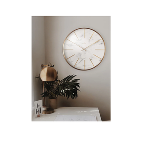 Reloj de pared de mármol Simple de diseño caliente, reloj de pared decorativo de mármol de forma redonda, reloj de pared sobresaliente artesanal India para sala de estar - Product Image 2