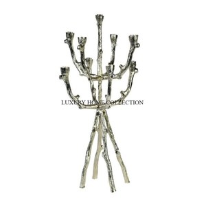 Set of 2 Different Sizes Gold Polished Candle Holders Top Selling Handmade Simple Designing Indoor and Outdoor Candle Holders - Product Image 6