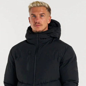 เสื้อแจ็กเก็ตตัวยาวของผู้ชายเสื้อโค้ทสำหรับใส่ในฤดูหนาวเสื้อโค้ทกันน้ำใส่กลับด้านได้มีกระเป๋าใส่โลโก้ด้านหน้า - Product Image 6