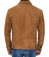Superbe Nouvelle Veste de Motard en Cuir Souple Marron pour Homme, Coupe-Vent, Col Rabattable, Fermeture Éclair, Réversible, Imperméable