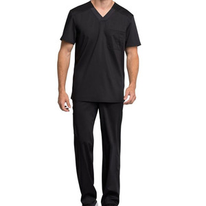 Tenue d'infirmière en satin personnalisée, design col en V, pour médecins, infirmières, uniformes médicaux d'hôpital pour femmes et hommes, MOQ - Product Image 6