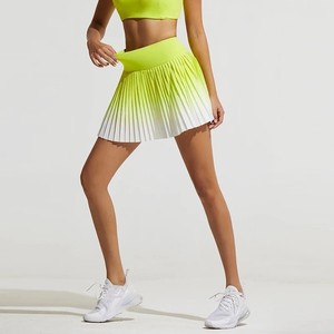 Jupe de tennis courte respirante vêtements de Tennis femme Fitness personnalisé femmes sport Yoga jupes de Tennis - Product Image 3