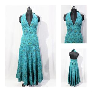 Meilleur Vente en Gros Décontracté Imprimé Floral Robe Longueur Sol Derniers Modèles Méthode Tissée Plage Prêt À L'exportation Quantité En Vrac - Product Image 3