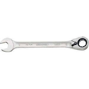 Llave de trinquete de boca abierta 7 UR 24 mm 325 mm con extremo de anillo reversible 13 GEDORE - Product Image 1