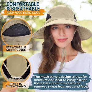 Venta caliente de las mejores tendencias Hombres y mujeres Sombrero de pescador de color sólido Sombreros de protección solar para la venta Calidad de caza - Product Image 6