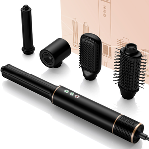 Outil de coiffage multifonctionnel 1000W, nouveau 5 en 1, brosse à air chaud, boucleur et lisseur de cheveux, moteur CC, ions négatifs, sèche-cheveux - Product Image 2