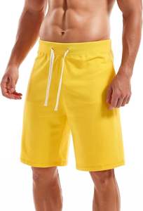 <b>Men's</b> Active Solid Casual 100% Cotton Breathable Quick Dry Anti-Wrinkle Windproof <b>Knee</b> <b>Length</b> Workout Gym Wear Lightweight - Product Image 4