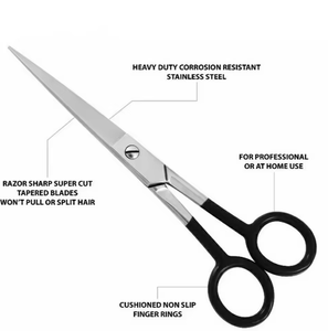 Ciseaux de coiffeur fantaisie en acier inoxydable robustes Nouveau style Ciseaux de soins de beauté pointus fantaisie - Product Image 4