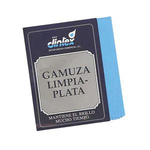 Pelle scamosciata di cotone pulito blu argento (Dintex 36-055) - Product Image 1