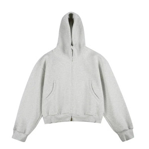 2025 Tendance Top Qualité 500G Heavyweight High Street EU US Taille Cropped Hoodie Hommes et Femmes Oversize Boxy Hoodie - Product Image 6