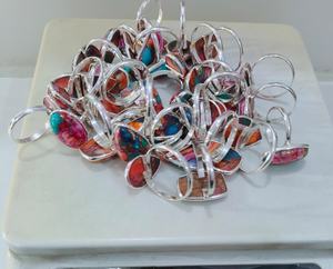 Anillo de declaración de estilo bohemio, anillo ajustable de Plata de Ley 925, regalo de joyería único - Product Image 5