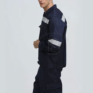 Uniformes de trabajo de servicio OEM, ropa de seguridad de manga larga, MOQ bajo, ropa de trabajo de construcción transpirable, uniformes hechos en Pakistán - Product Image 4