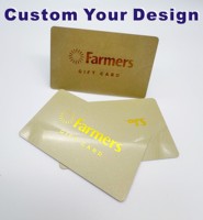 Tarjetas de Regalo de PVC con Número en Relieve, Código de Barras, Sello de Fidelización, Tamaño de Tarjeta de Crédito, Impresión Personalizada, con Logotipo, de Lujo