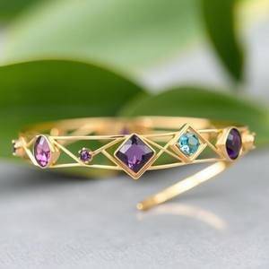 Bracelets multi-pierres précieuses de haute qualité grossiste bijoux en argent 925 bracelets en argent sterling fournisseurs - Product Image 6