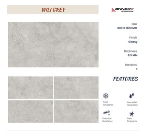CARREAUX EN PORCELAINE À Finition MARBRE 600X1200mm SOL & MUR ANTIDÉRAPANTS pour BUREAU SALON HÔTEL - Product Image 2