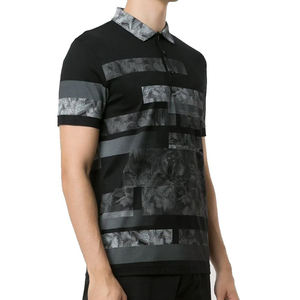 Haute qualité hommes XL Golf pour chemise Logo personnalisé Style Simple respirant Polyester/coton Jersey manches courtes bouton fermeture - Product Image 2