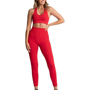 Women's Custom High-Waisted Spandex/Nylon Four-Way Stretch Breathable Solid <b>Pattern</b> Scrunch <b>Leggings</b> Elastic Waist Sports Yoga - Product Image 2