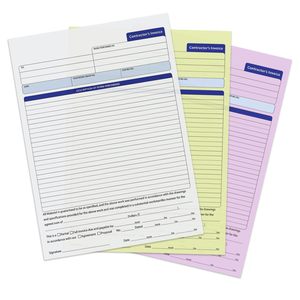 Nhà thầu hóa đơn cuốn sách 3 phần carbonless hình thức làm việc đặt hàng Cuốn sách với Carbon bản sao, hóa đơn hóa đơn cuốn sách cho doanh nghiệp nhỏ - Product Image 3