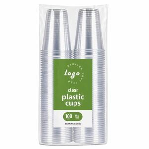 Mejor Distribuidor de Vasos Desechables Pequeños de Plástico Transparente de 9oz, Paquete de 100, Sellados de Fábrica, Hechos en EE. UU. |   LISTO PARA ENVIAR - Product Image 1