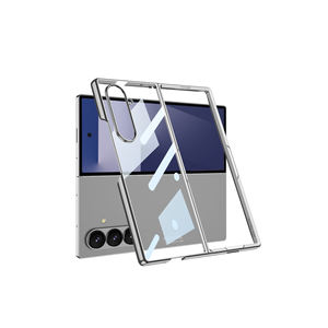 Étui de protection intégral en verre anti-traces de doigts avec charnière pour Samsung Galaxy Z Fold 7, coque antichoc en silicone gris-vert - Product Image 2