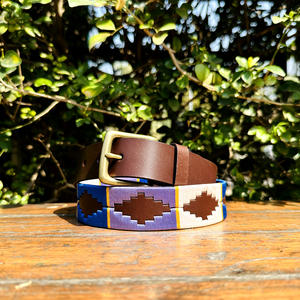 Gaucho Argentina Premium Water Buffalo Ceinture de polo en cuir avec boucle en laiton massif 100% Durable 35MM de largeur unisexe - Product Image 3