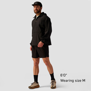 Custom Wholesale <b>Mens</b> Lightweight Waterproof Windbreaker <b>Jacket</b> <b>Pullover</b> Outdoor Sports Hooded Anorak Coat for <b>Men</b> Streetwear - Product Image 2