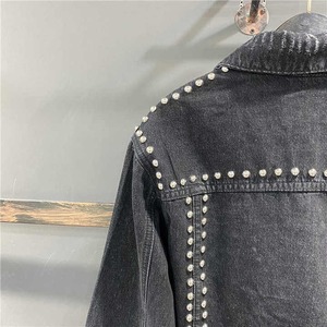 แจ็กเก็ตผ้ายีนส์ทรงหลวมสำหรับผู้หญิงเสื้อโค้ทผ้าให้ความอุ่นสีพื้นสำหรับฤดูหนาว - Product Image 3