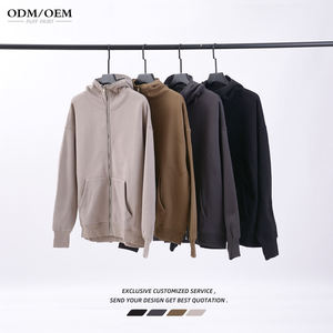Sweats à capuche unisexes personnalisés 320 GSM Premium Sweatshirts prix d'usine vente en gros confortable chaud poids lourd sweats à capuche doux - Product Image 2
