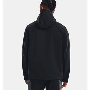 Veste Softshell à Capuche pour Homme Respirante Imperméable Coupe-Vent Légère Écologique Logo Avant Vêtement de Style de Vie d'Hiver - Product Image 6