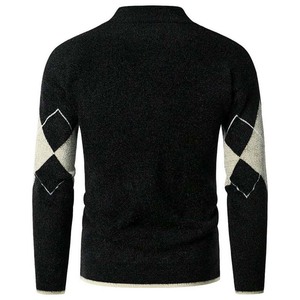 Pulls pour hommes en coton 100 % anti-rétrécissement, les plus vendus en gros, fabriqués sur mesure OEM, pulls tricotés pour hommes de haute qualité - Product Image 3