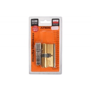 Cilindro de puerta LOB ARES WA54 35/45 Latón (PAQUETE BLISTER) - Product Image 1