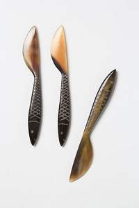 Cucharas Decorativas Art Deco de Latón Hechas a Mano con Mango Redondo para Bodas y Fiestas - Product Image 6