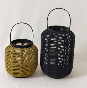 Centre de table de lanterne d'art créatif en tissu métallique moderne pour la décoration intérieure de Noël personnalisable - Product Image 1