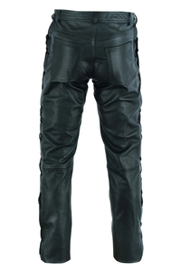Vêtements imperméables pour hommes Pantalon d'hiver en cuir PU pour moto Pantalon de course automobile Pantalon personnalisé décontracté de haute qualité - Product Image 5