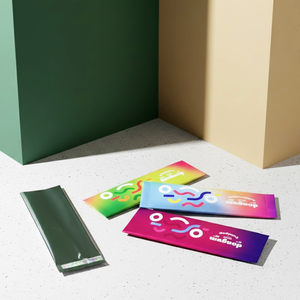 Bolsas de Plástico Termoselladas <span class=keywords><strong>Negras</strong></span> Mate para Café, Energéticos, Jugos en Polvo, Empaque de Lámina Sellado por la Parte Posterior para Prácticos Sobres Stick Pack - Product Image 4